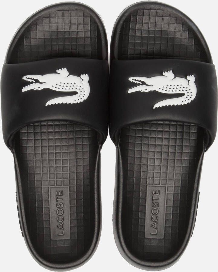 Lacoste Serve Slide 1.0 Heren Slippers Zwart Wit