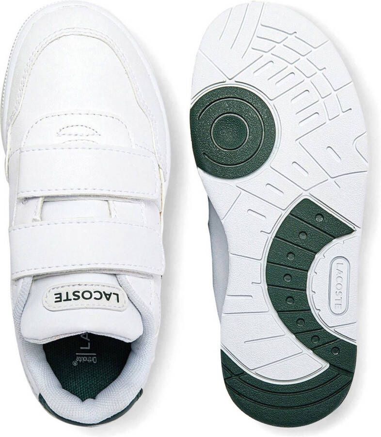 Lacoste T-clip K Lage sneakers Leren Sneaker Jongens Wit