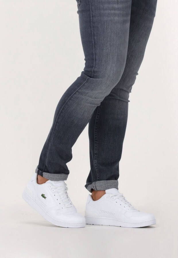 Lacoste T-clip Lage sneakers Leren Sneaker Heren Wit