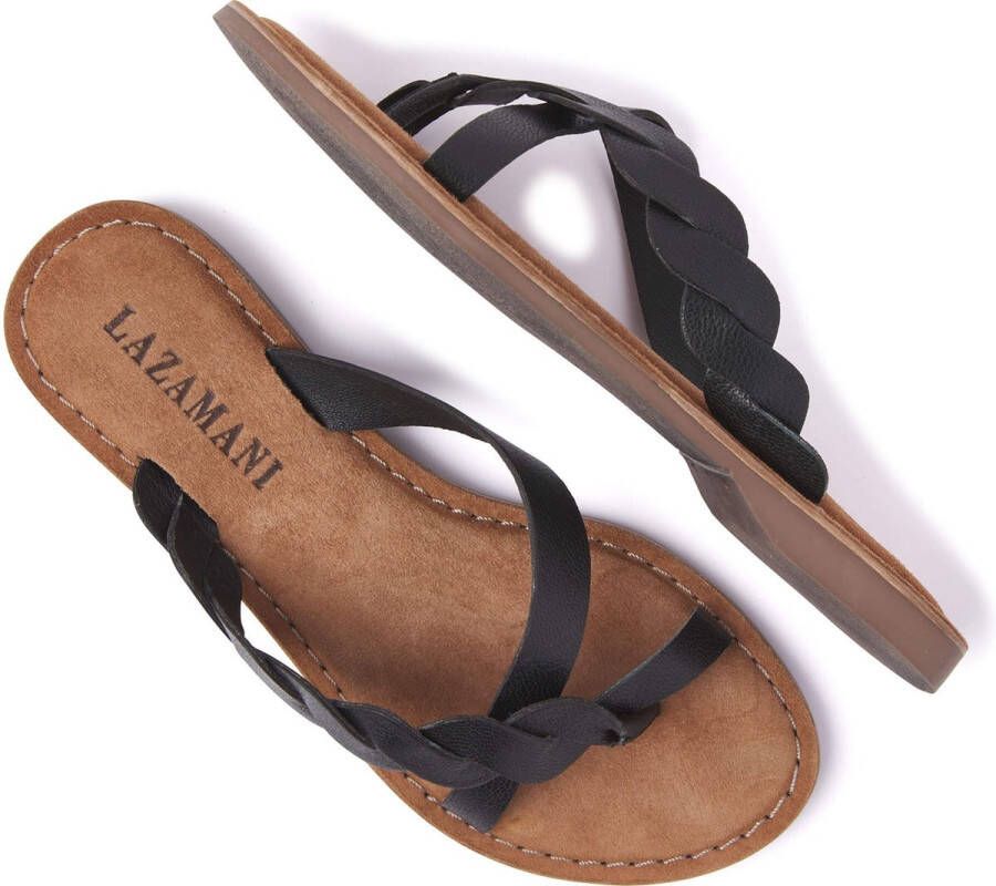 Lazamani 75.283 Ladies Toe Slippers Black - Foto 13