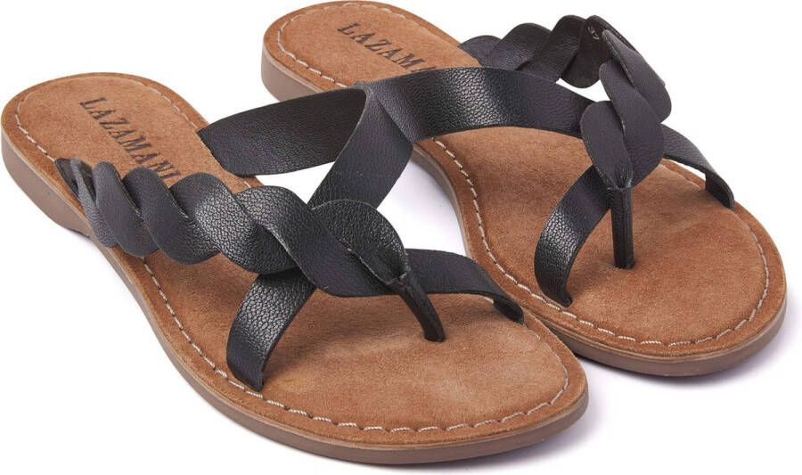 Lazamani 75.283 Ladies Toe Slippers Black - Foto 15