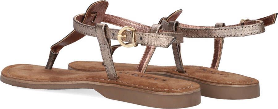 Lazamani Clara Leren Dames Sandalen Copper