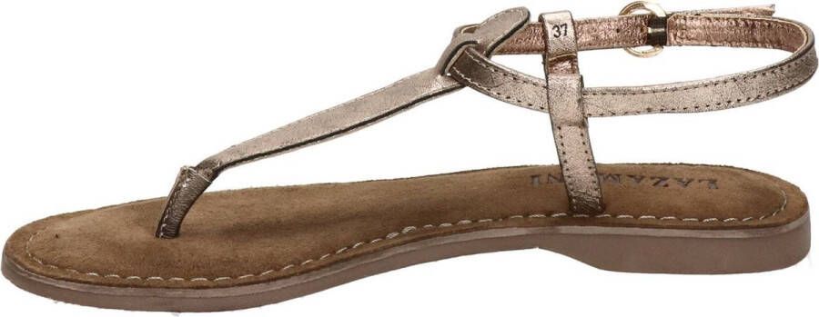 Lazamani Clara Leren Dames Sandalen Copper