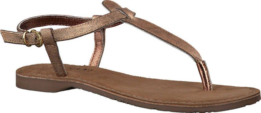 Lazamani Clara Leren Dames Sandalen Copper