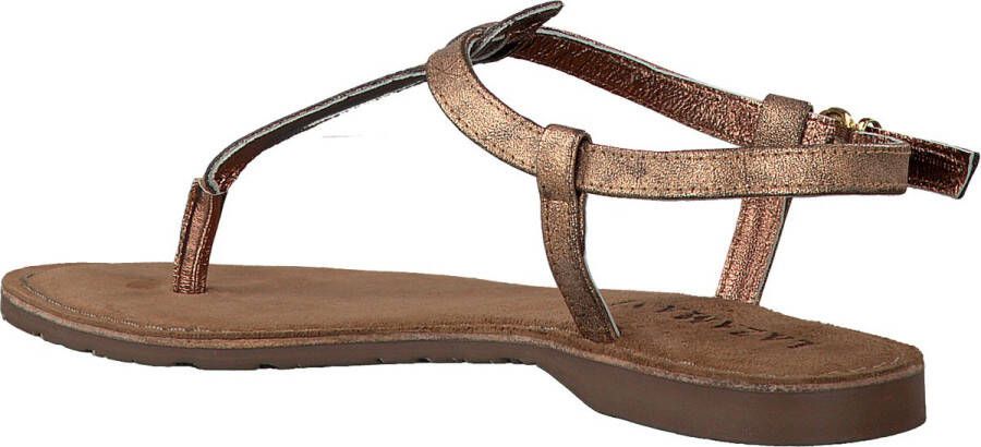 Lazamani Clara Leren Dames Sandalen Copper