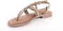 Lazamani Taupe Kralen Sandalen Multicolor Dames - Thumbnail 14