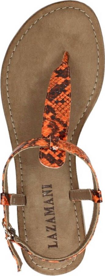 Lazamani Dames sandalen Trendy oranje