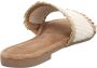 Lazamani Stijlvolle Leren Slippers met Gevlochten Band White Dames - Thumbnail 9