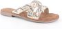 Lazamani Beige Zomer Slipper met Kralenbanden Beige Dames - Thumbnail 11