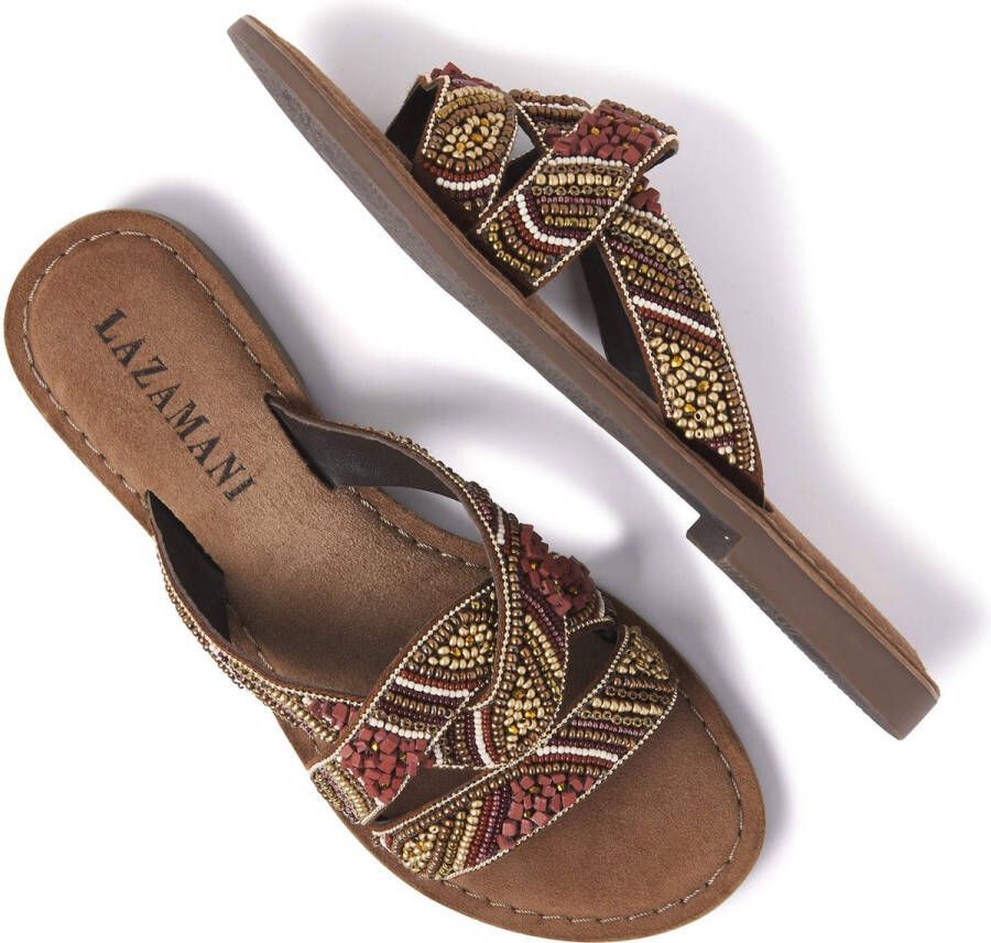 Lazamani Dames Slippers 75.337 Brown