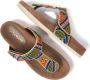 Lazamani Kleurrijke Kralen Slipper Sandaal Multicolor Dames - Thumbnail 7