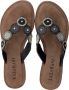 Lazamani Dames Slippers 75.451 South Zwart Leer LA75451south - Thumbnail 14