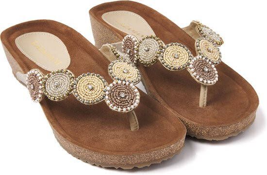 Lazamani Dames Slippers 75.455 Beige