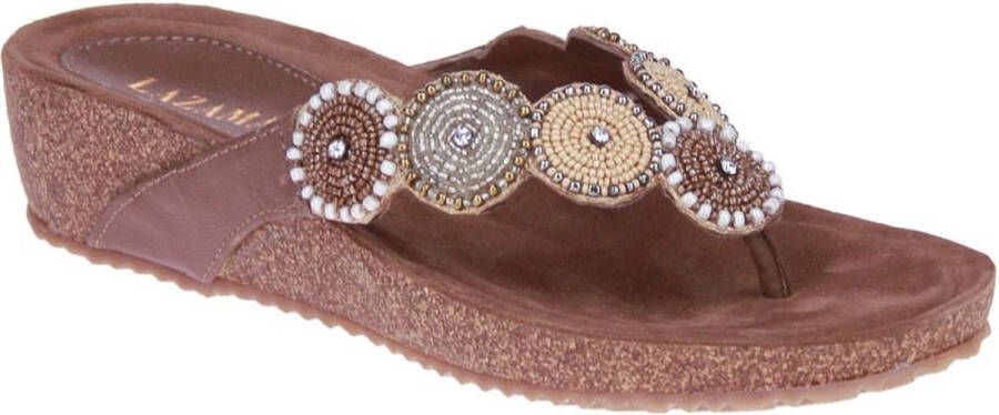 Lazamani Dames Slippers 75.455 Beige