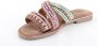 Lazamani Kleurrijke Handgemaakte Zomer Slippers Multicolor Dames - Thumbnail 10