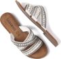 Lazamani Handgemaakte Zomerse Kralen Slippers White Dames - Thumbnail 8