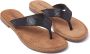 Lazamani 75.481 leren teenslippers met slangenprint zwart - Thumbnail 43