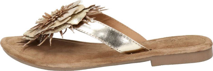 Lazamani Lily Leren Dames Slippers Gold - Foto 5