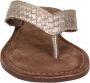 Lazamani ladies toe slippers shiny weav Goud Suede Teenslippers Dames - Thumbnail 13