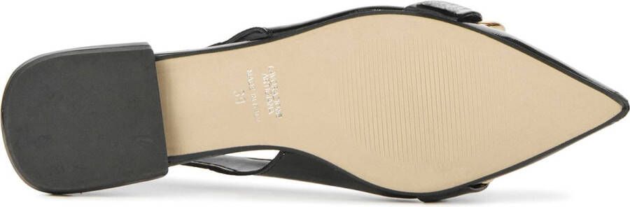 Lina Locchi Ballerina's Dames Damesschoenen Leer L1308 Zwart