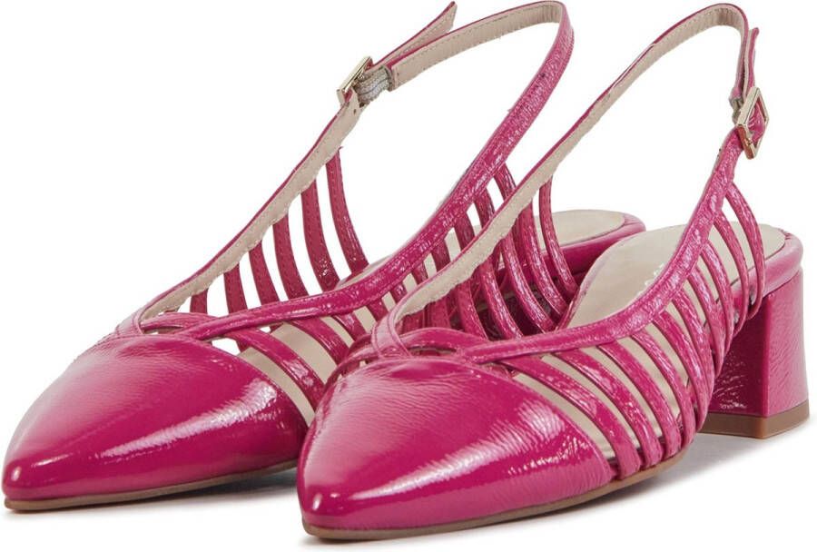 Lina Locchi Dames Pumps Damesschoenen Leer Geen hoogte cm L1277 Fuchsia