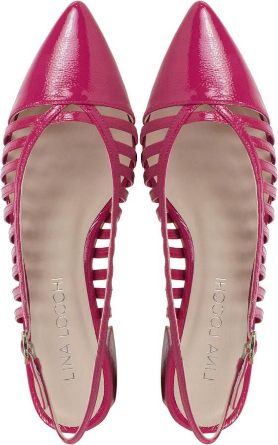 Lina Locchi Dames Pumps Damesschoenen Leer Geen hoogte cm L1277 Fuchsia