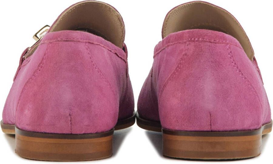 Lina Locchi Instappers Dames Instapschoenen Damesschoenen Suède L1260 Fuchsia