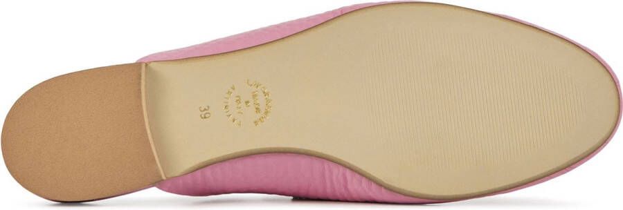 Lina Locchi Muiltjes Female Sandalen Instappers Damesschoenen Leer L1273 Roze