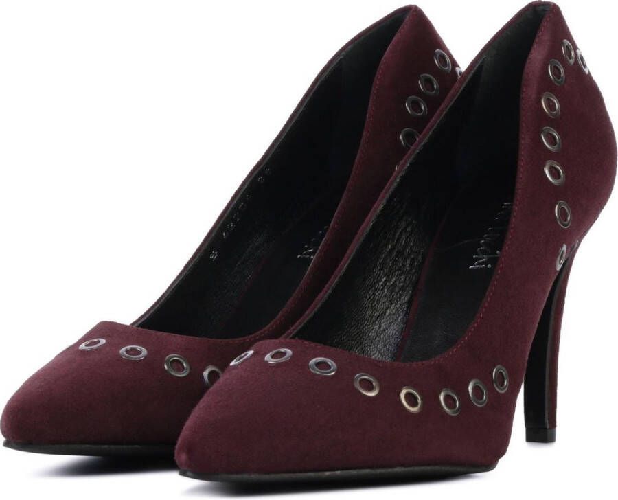 LINA LOCCHI Pumps Dames Crhw18shs029 Maat: 41 Materiaal: Suède Kleur: Rood