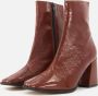 Linea zeta Enkellaarsjes cognac Lak Dames - Thumbnail 5