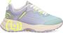 Liu Jo Geëmbosseerde Paillet Sneakers Purple Dames - Thumbnail 13