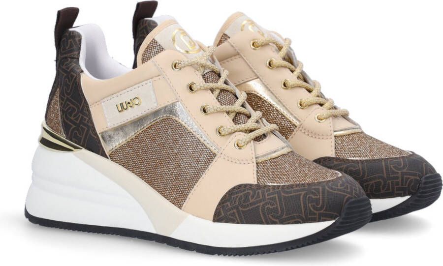 Liu Jo Alyssa 01 Dames Sneakers Beige Bruin