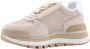 Liu Jo Beige Lage Sneakers met Leren Afwerking en Mesh Panelen Beige Dames - Thumbnail 6