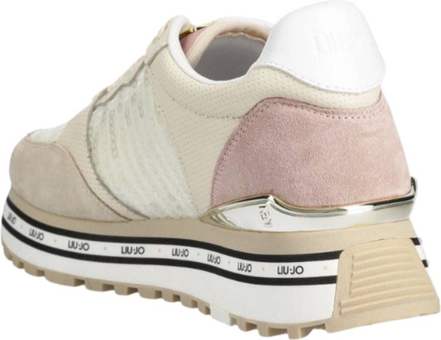 Liu Jo Dames Sneakers Maxi Wonder 57 Sand Zand