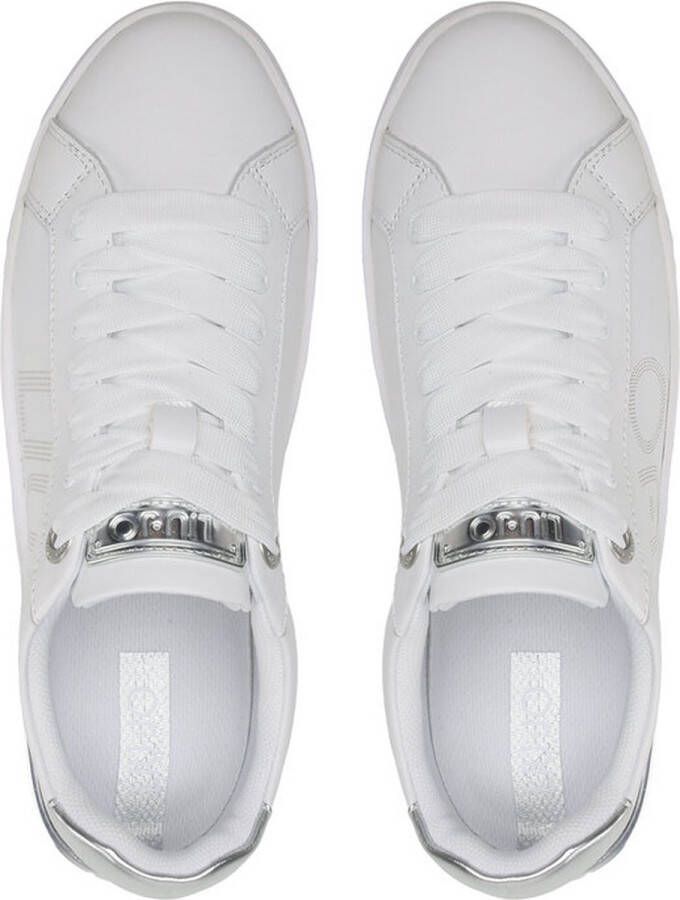 Liu-Jo LIUJO BA3025 Silvia 65 Sneakers en Cuir 04370 White Silver Taille