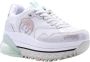 Liu Jo Maxi Wonder Air leren plateau sneakers wit zilver - Thumbnail 7