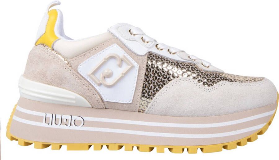 Liu Jo Plateau Dames Sneakers Leer Lamb Light Gold