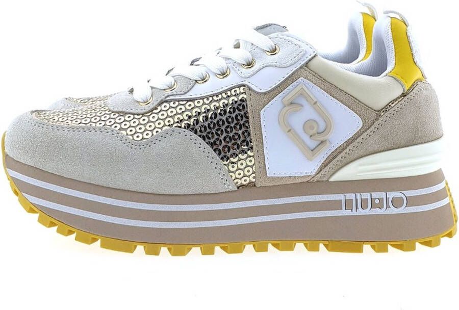 Liu Jo Plateau Dames Sneakers Leer Lamb Light Gold