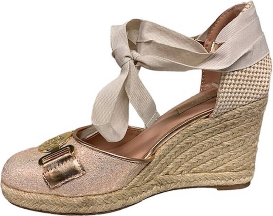 Liu-Jo SA3091EX Damita Two Pieces Glitter-sandaal sleehak- espadrilles sleehak