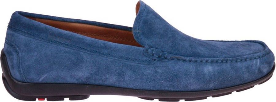 Lloyd Blauwe Suède Mocassins Blue Heren