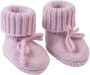 Lodger Baby Slofjes Gebreid 0-6M Lichtroze Slipper Merinowol 100% Merinowol Fashionable - Thumbnail 2