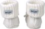 Lodger Gebreide Katoenen babyslofjes 0-6M WIt 100% Katoen Slipper Knit - Thumbnail 2