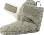 Lodger Antislip Slofjes Slipper Folklore 100% Fleece -12M Klittenbandsluiting Slofjes die blijven zitten Groen - Thumbnail 3