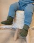 Lodger Antislip Slofjes Baby Walker Moccasin Olivine 12 15M Antislip Soepel leer Klittenbandsluiting - Thumbnail 4