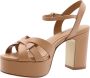 Lola Cruz Hoge hak sandalen voor vrouwen Beige Dames - Thumbnail 4