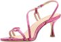 Lola Cruz Statement Hoge Hak Sandalen Pink Dames - Thumbnail 7