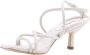 Lola Cruz Glitter Bow Hoge Hak Sandalen Beige Dames - Thumbnail 4