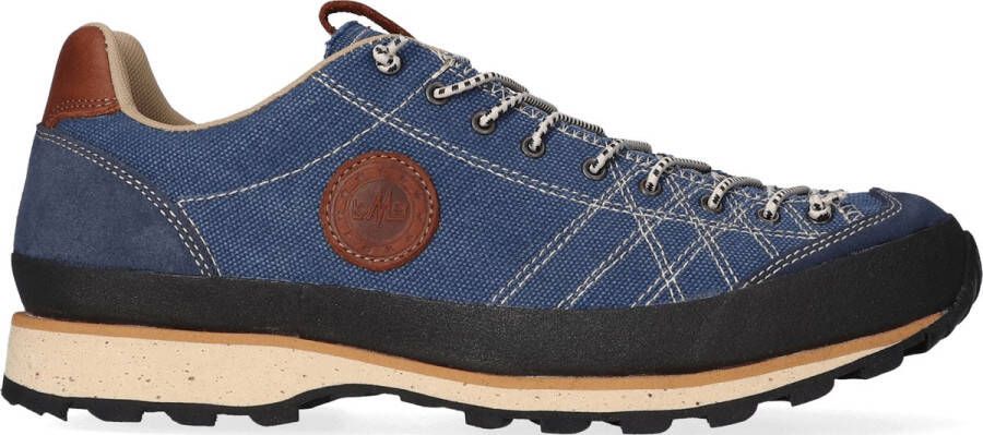 Lomer Bio Naturale Canvas Wandelschoenen Flag Blauw Canvas 50084.A.02