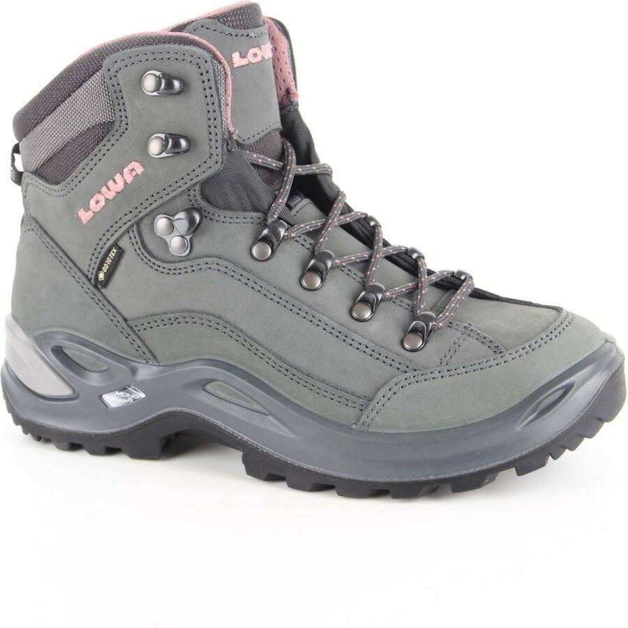 Lowa Hatland Renegade GTX Mid W wandelschoen Graphite rose Schoenen Wandelschoenen Halfhoge schoenen