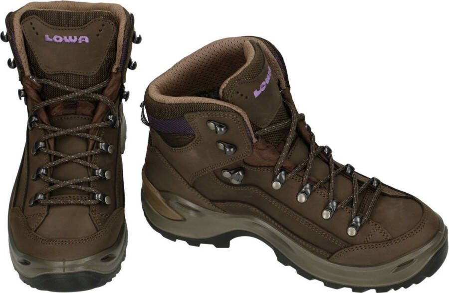 Lowa Hatland Renegade GTX Mid W wandelschoen Slate blackberry Schoenen Wandelschoenen Halfhoge schoenen